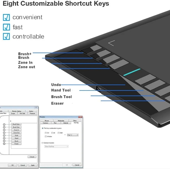 NEW UGEE M708 pen tablet drawing art - Picture 3 of 5